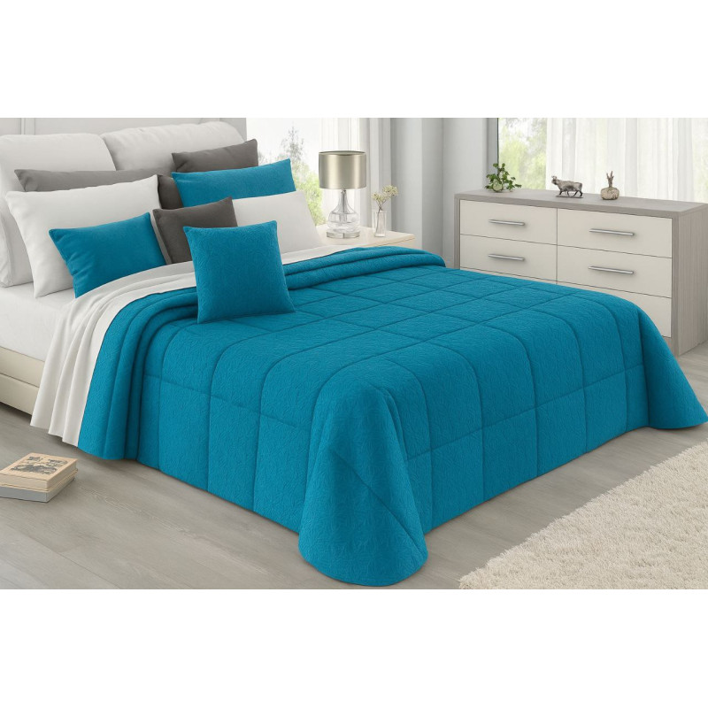 Trapunta Matrimoniale Trees in Velluto + Cuscino Matrimoniale