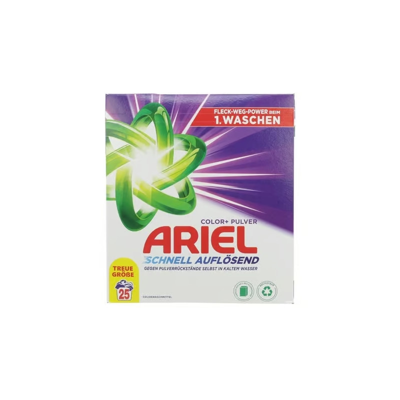 Ariel Polvere Detersivo + Smacchiatore Color 25 Lavaggi