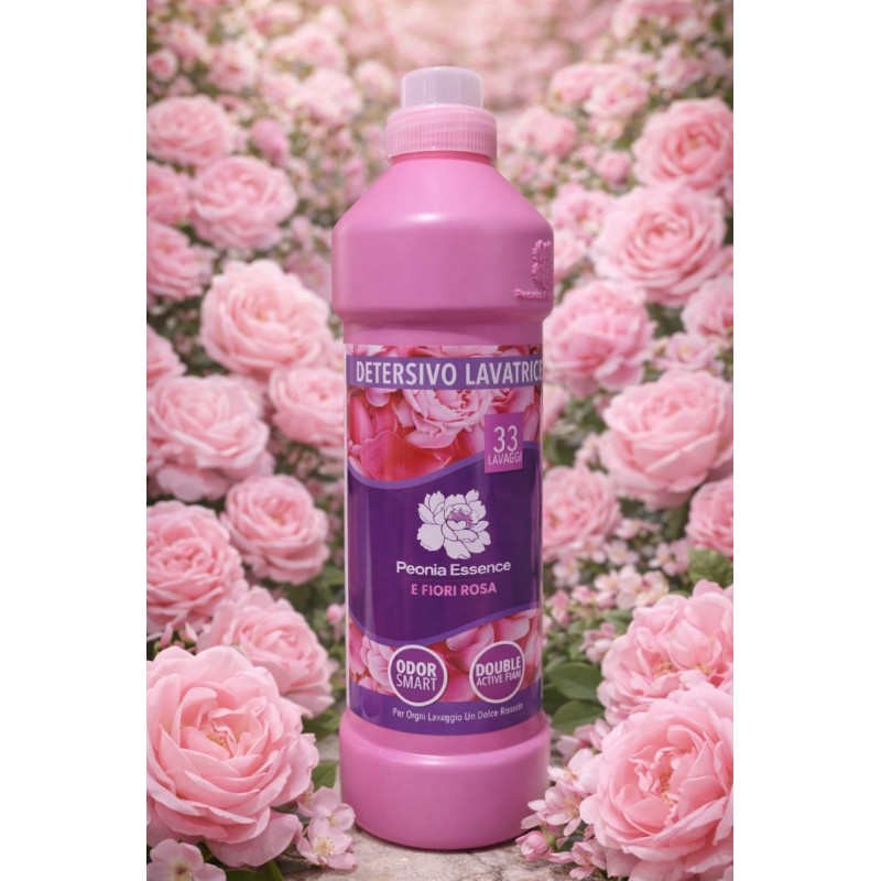 Peonia Essence Detersivo Lavatrice Peonia e fiori rosa 1000ml