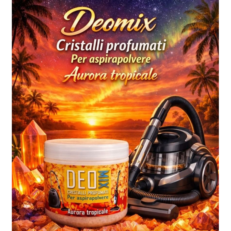 DeoMix Cristalli Profumati Aspirapolvere Aurora Tropicale 500gr