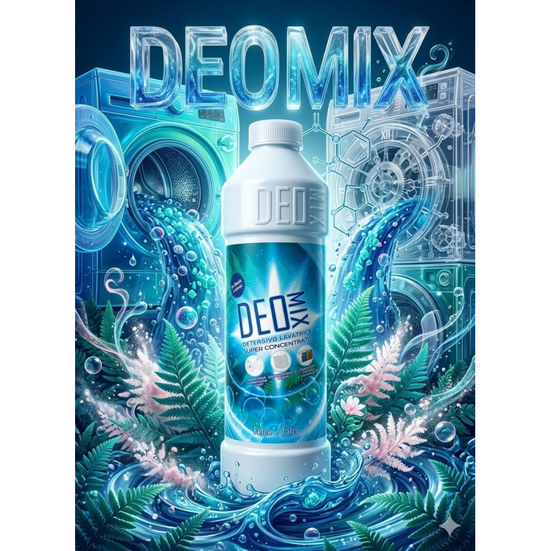 DeoMix Lavatrice Felce e Talco Professional 1 l
