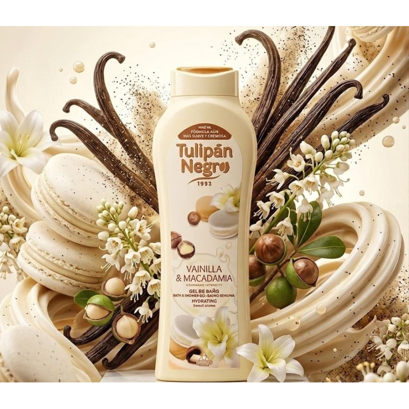 Tulipan Negro Bagnoschiuma Vaniglia e Macadamia