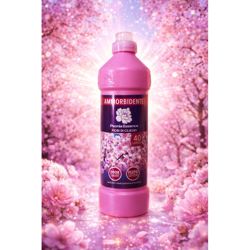 Peonia Essence Ammorbidente Peonia e Fiori di Ciliegio 1l