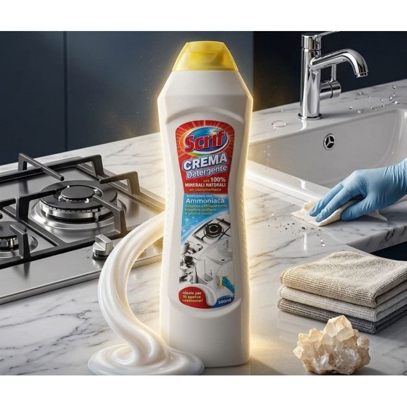 Scrif Crema Detergente Con Ammoniaca