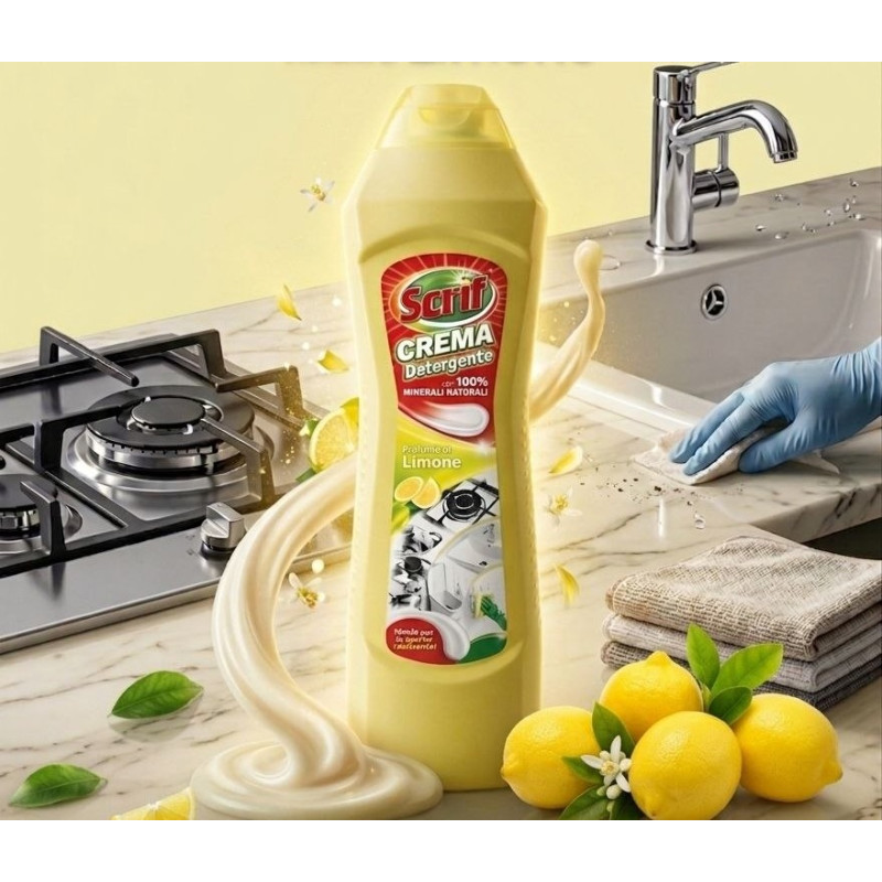 Scrif Crema Detergente Profumo di Limone