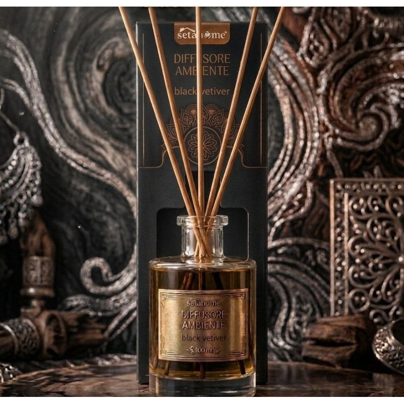 SetaHome Diffusore Ambiente 100 ml Black Veiter