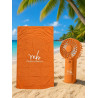 Summer Kit Telo Mare Microfibra + Mini Ventilatore