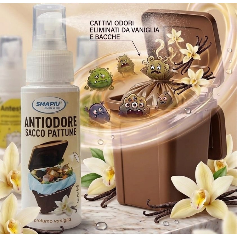Smapiu Antiodore Pattumiera Vaniglia