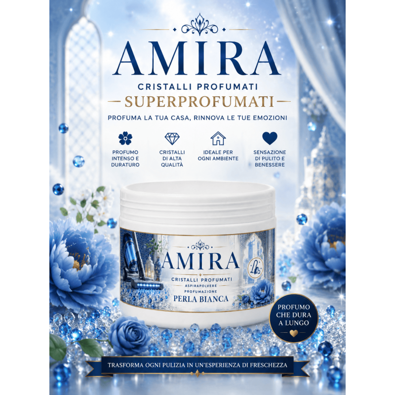 Amira Cristalli Profumati 500 gr Perla Bianca