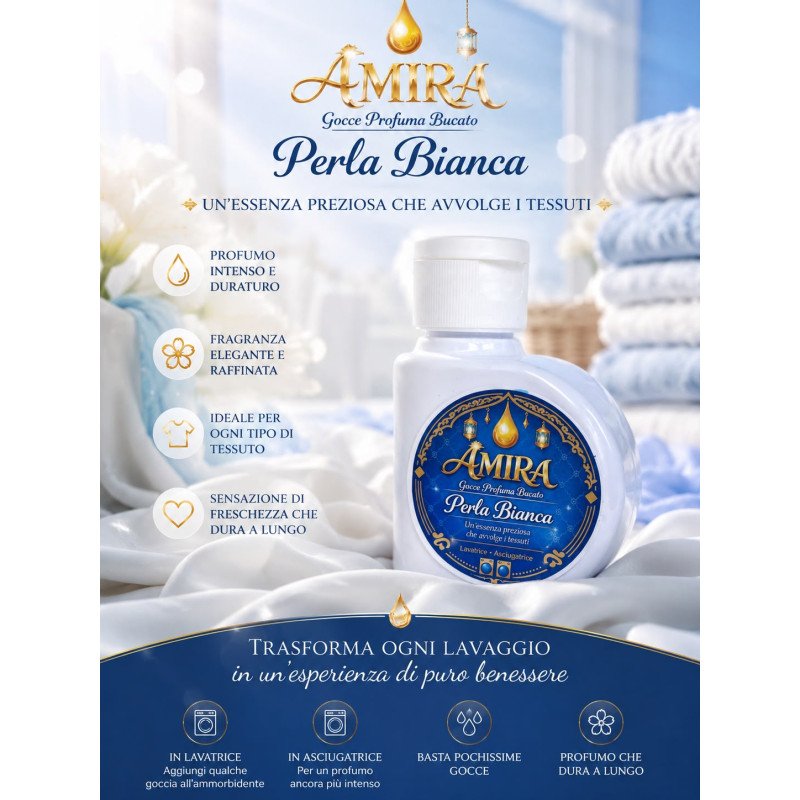 Amira Gocce Profuma Bucato Perla Bianca