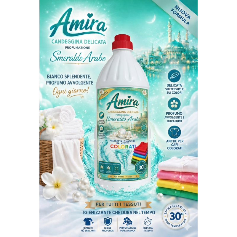 Amira Candeggina Delicata 2L Smeraldo Arabo