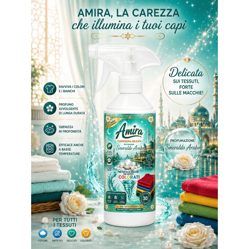 Amira Candeggina Gentile Spray Smeraldo Arabo