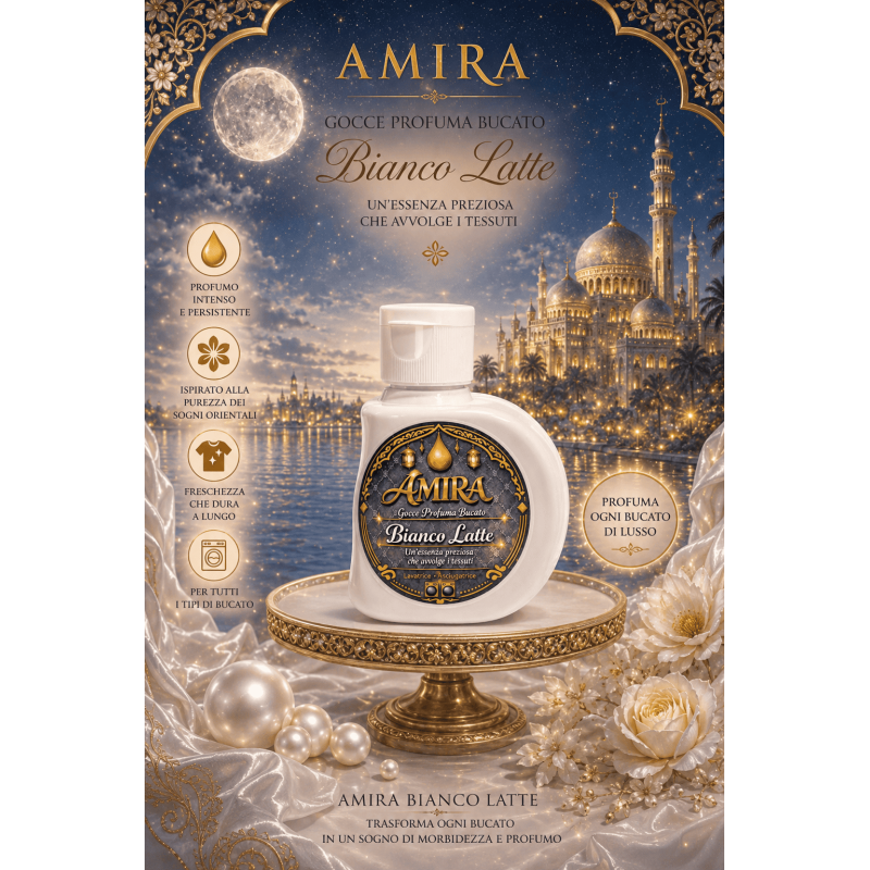 Amira Gocce Profuma Bucato Biancolatte