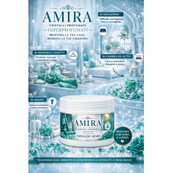 Amira Cristalli Profumati 500 gr Smeraldo Arabo