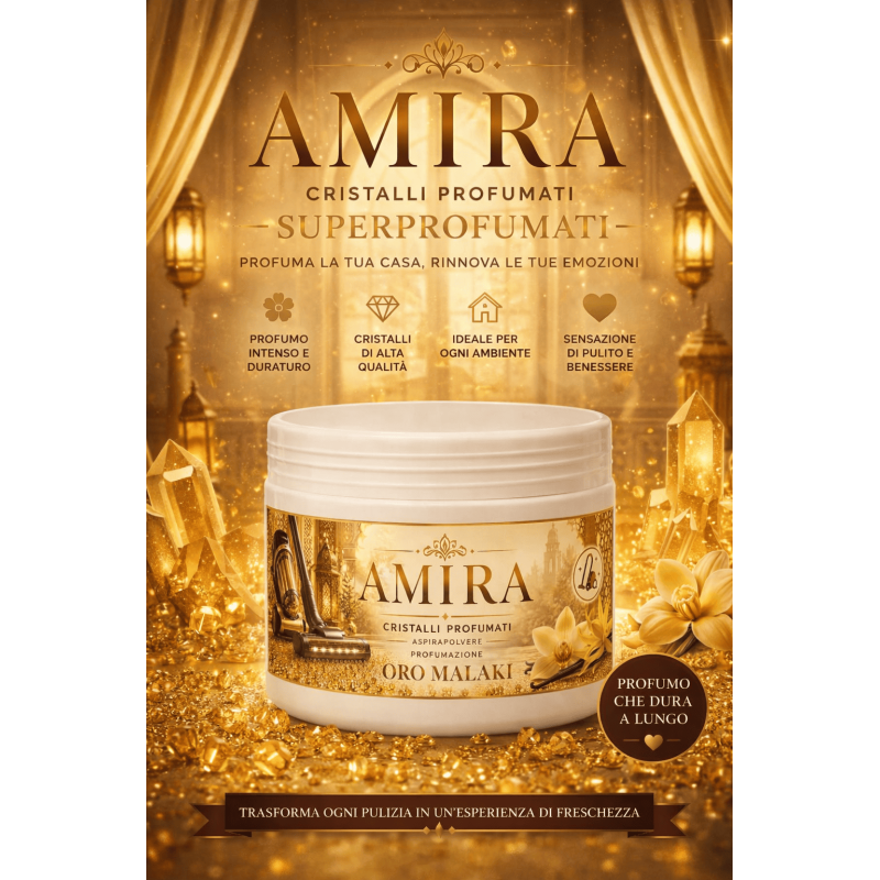 Amira Cristalli Profumati 500 gr Oro Malaki