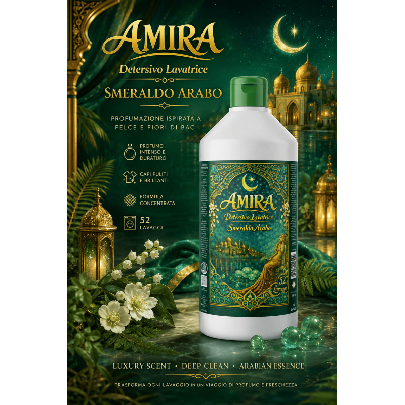 Amira Detersivo Lavatrice Smeraldo Arabo