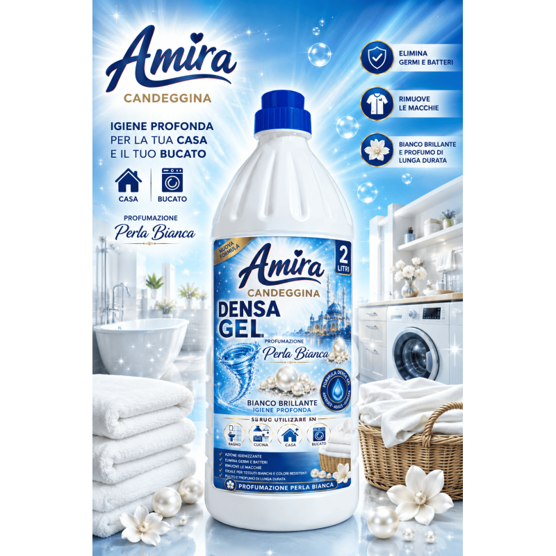 Amira Candeggina Densa Blu 2L Perla Bianca