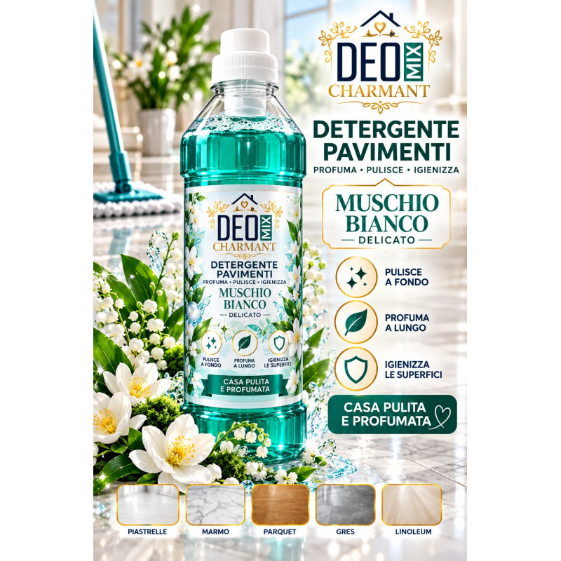 Deomix Charmant Pavimenti 1L Muschio Bianco