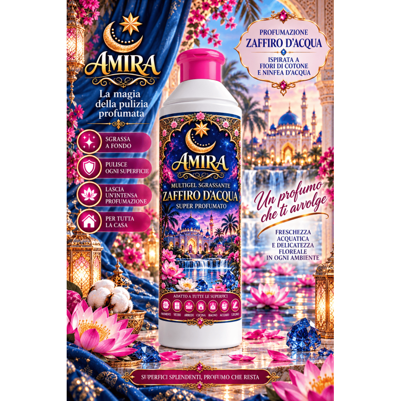 Amira Multigel Sgrassante 500ml Zaffiro d'Acqua