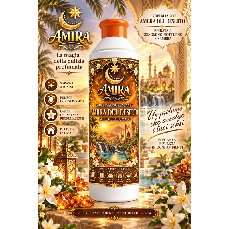 Amira Multigel Sgrassante 500ml Ambra del Deserto