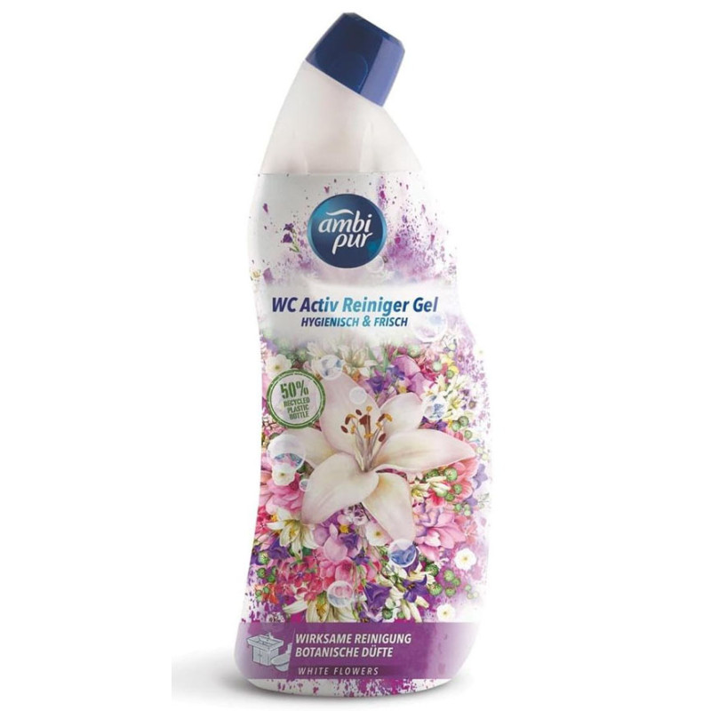 Ambipur Wc Active Gel Fiori Bianchi